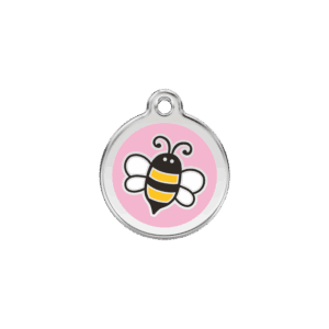 Katzenmarke Hummel Rosa S aus Emaille und Edelstahl