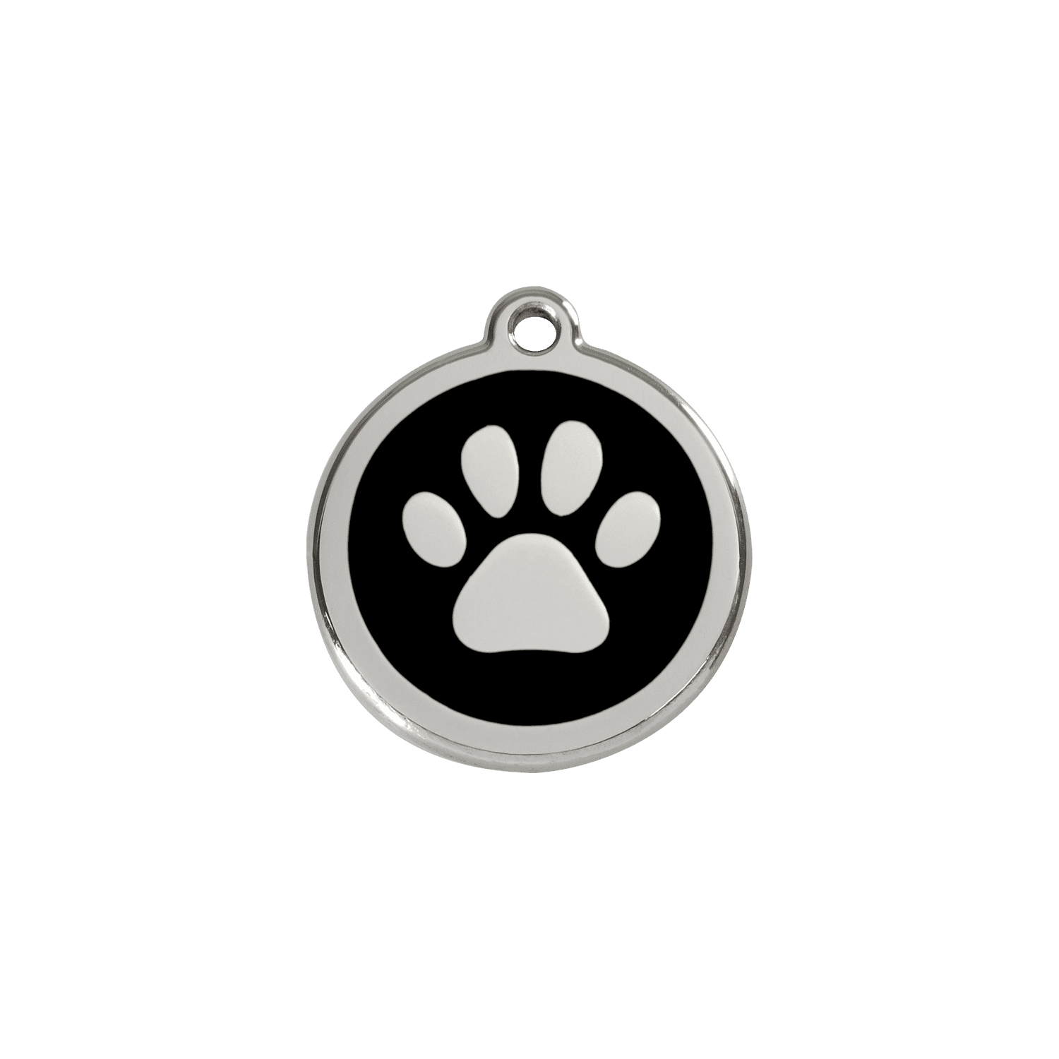Vue avant - Médaille personnalisable pour chien/chat Red Dingo Émail/Acier inoxydable Noir S 20.00 7G