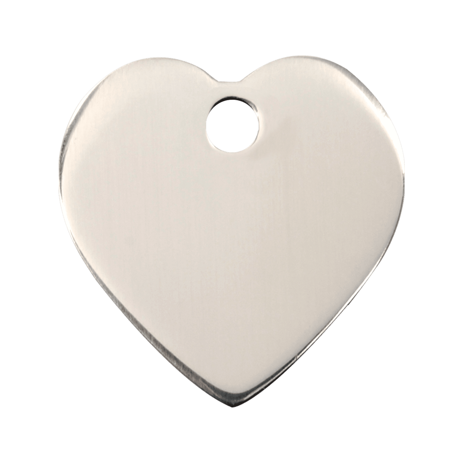 Vue avant - Médaille personnalisable Red Dingo cœur acier inoxydable - Größe L