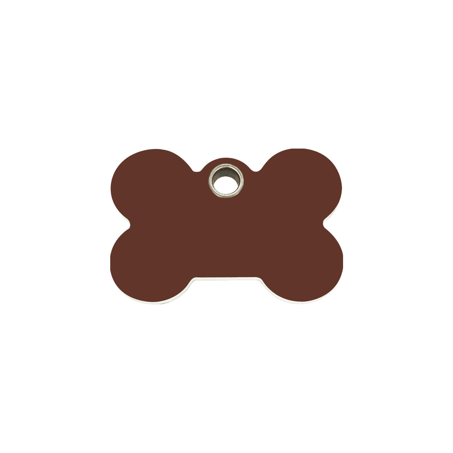 Vue avant - Médaille personnalisée pour chien/chat Red Dingo Os Brun Größe S - 04-BN-BR-SM