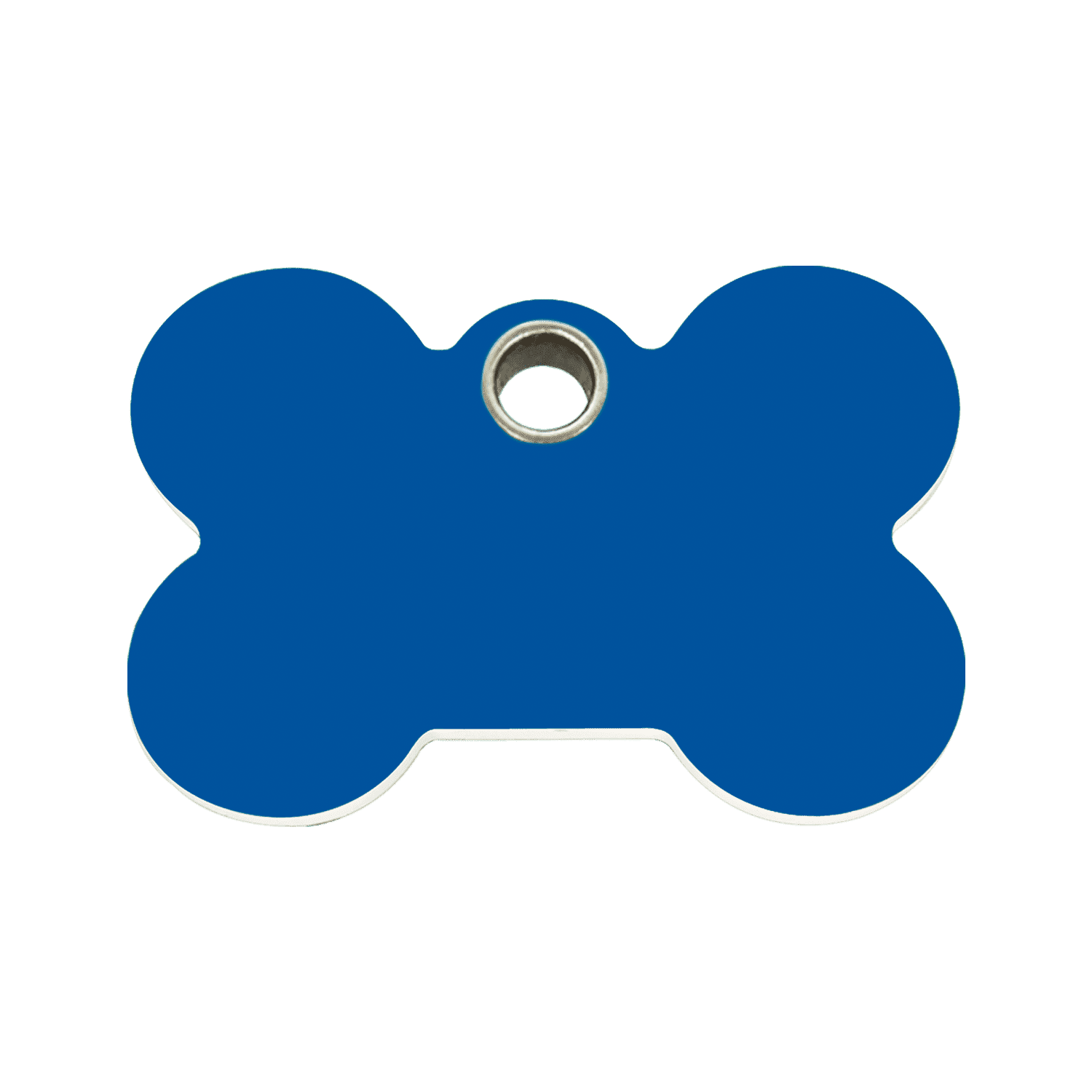 Vue avant - Médaille personnalisée pour chien Red Dingo Os Bleu foncé M - 04-BN-DB-ME