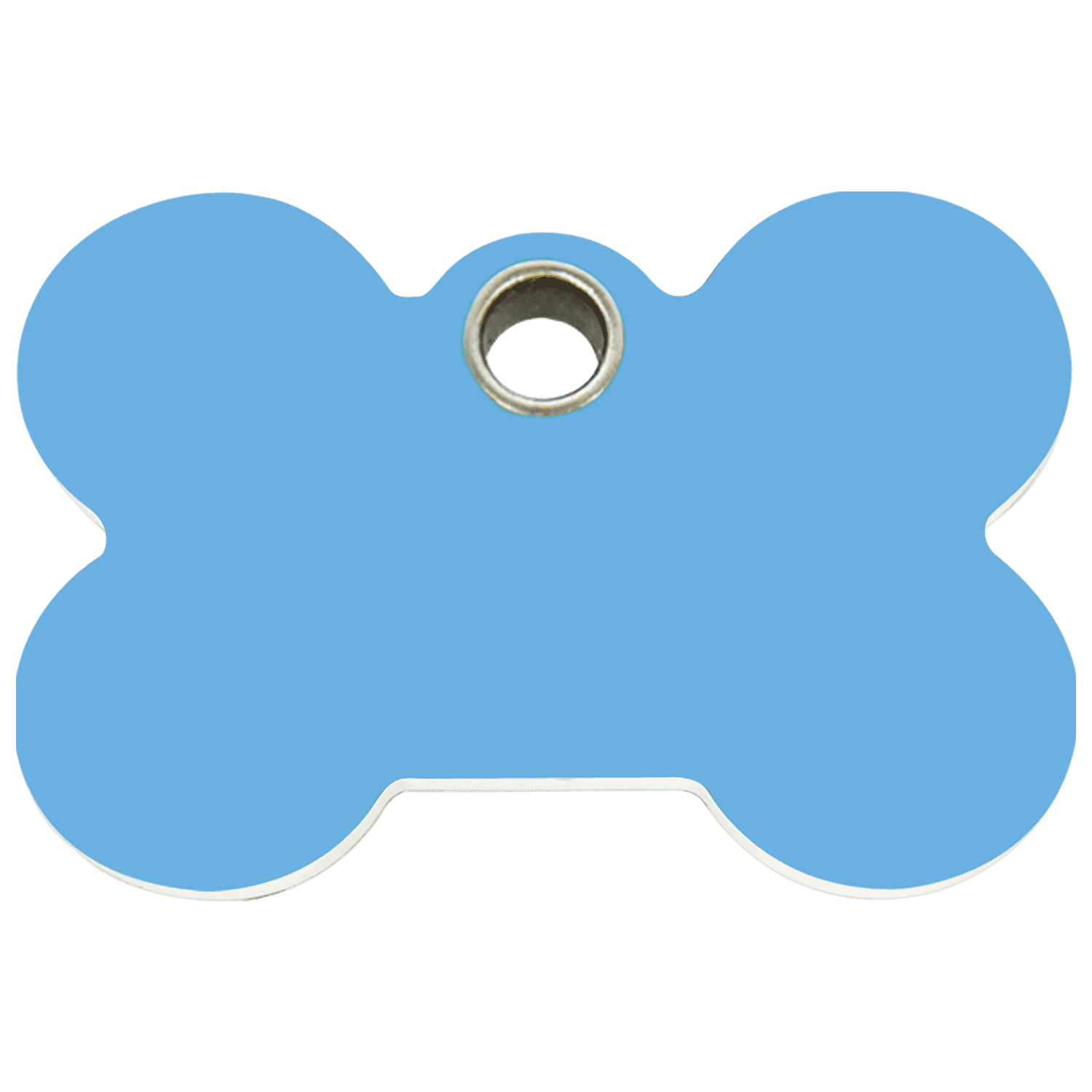 Vue avant - Médaille personnalisable Red Dingo os bleu clair taille L pour chien - Réf. 04-BN-LB-LG
