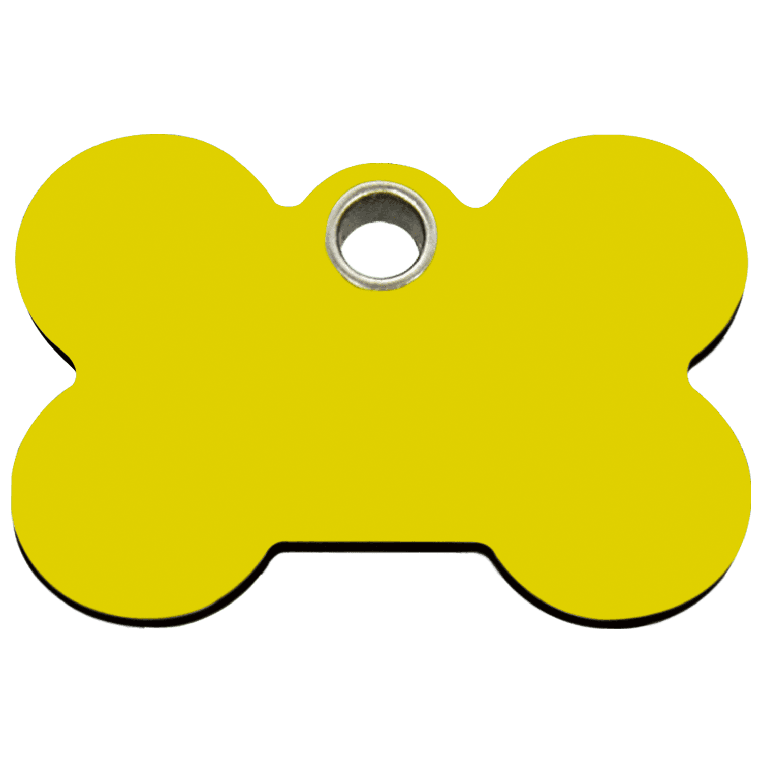 Vorderansicht – Personalisierbare Hundemarke Red Dingo Os Jaune Größe L - 04-BN-YE-LG