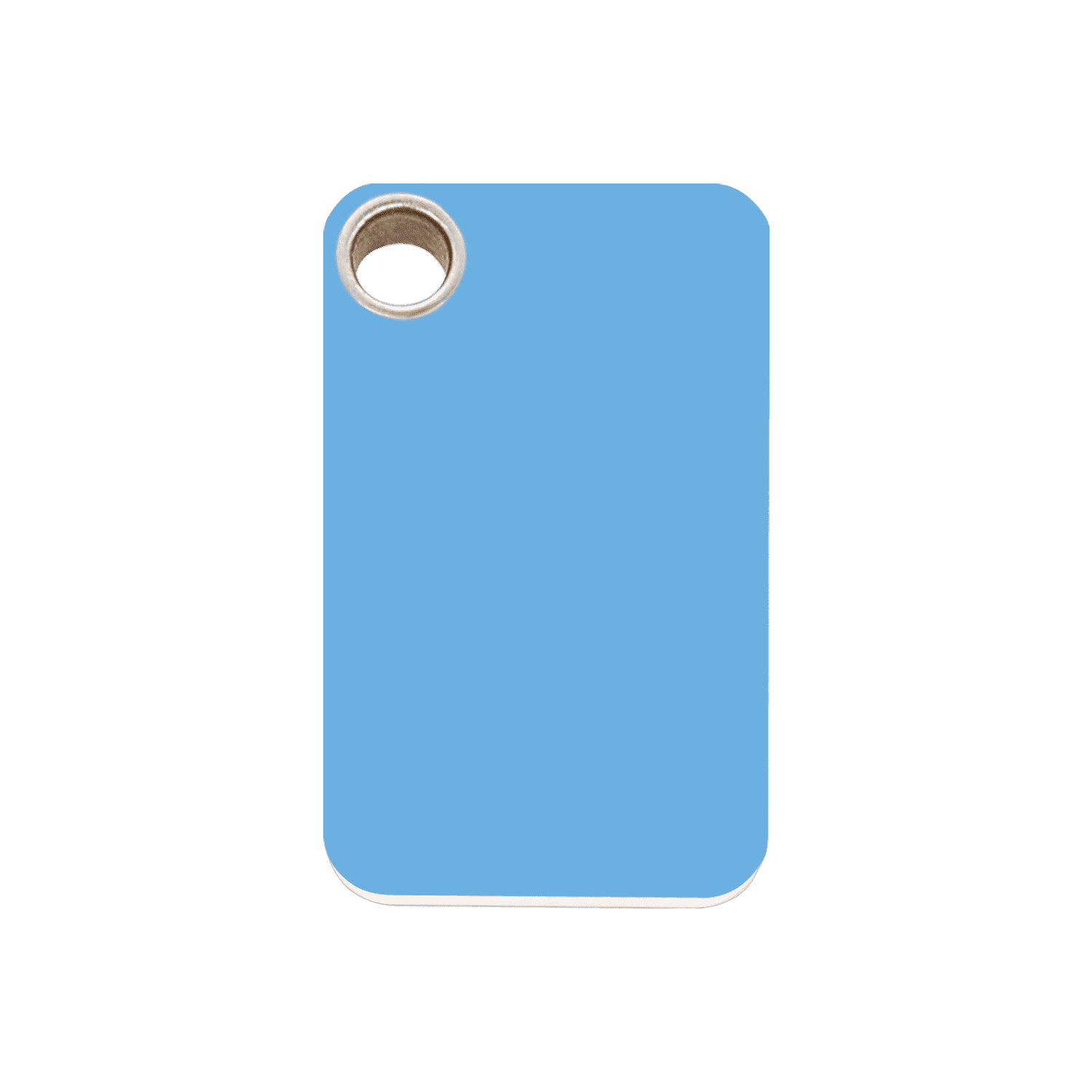 Vorderansicht – Personalisierte Hundemarke Red Dingo bleu clair taille M - Réf. 04-RT-LB-ME