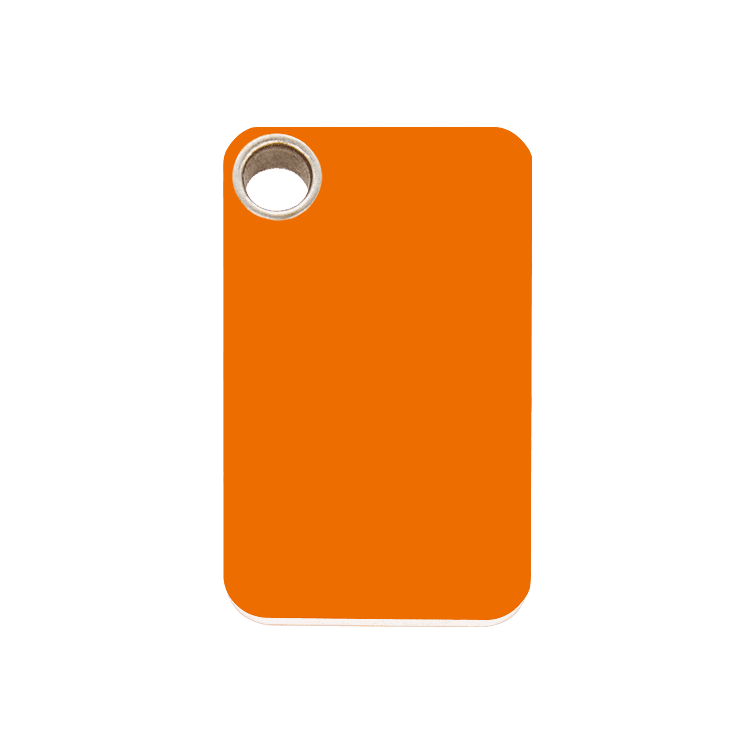 Vue avant - Médaille personnalisable pour chien Red Dingo - Kollektion Plastique Plat Orange - Größe M