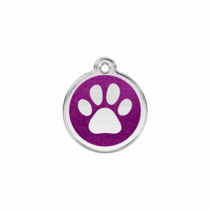 Tiermarke Glitzerpfote Violett S für Katze oder kleinen Hund