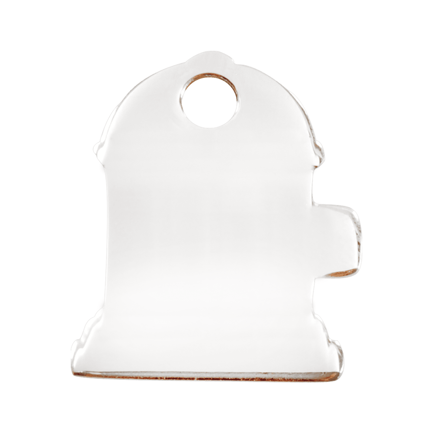 Vue arrière - Médaille personnalisée Red Dingo - Plat acier inoxydable - Bouche d'incendie - Größe S - Réf. 02-FH-ZZ-SM