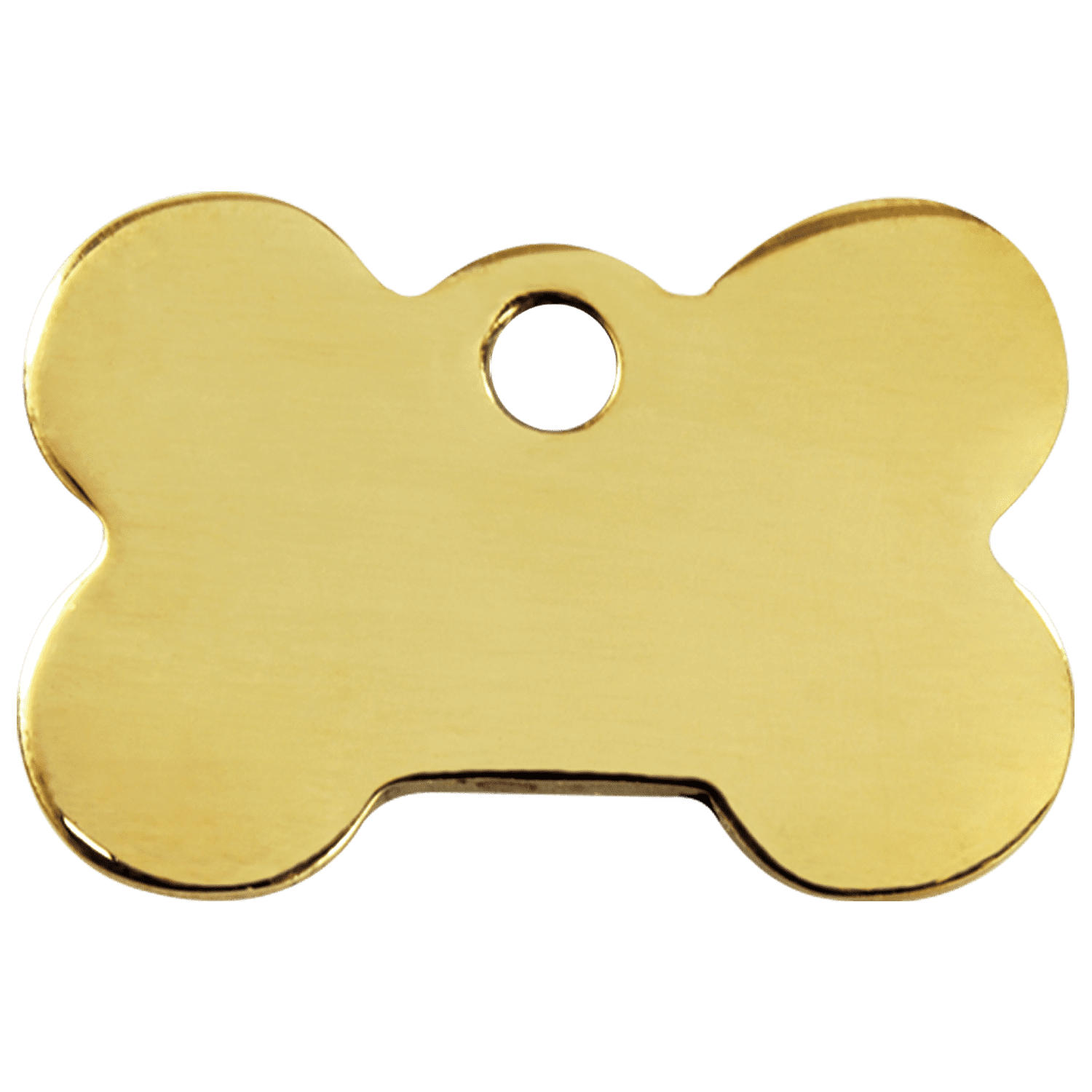 Vue arrière - Médaille personnalisable pour chien Red Dingo - Laiton plat Os - Größe M - 03-BN-ZZ-ME
