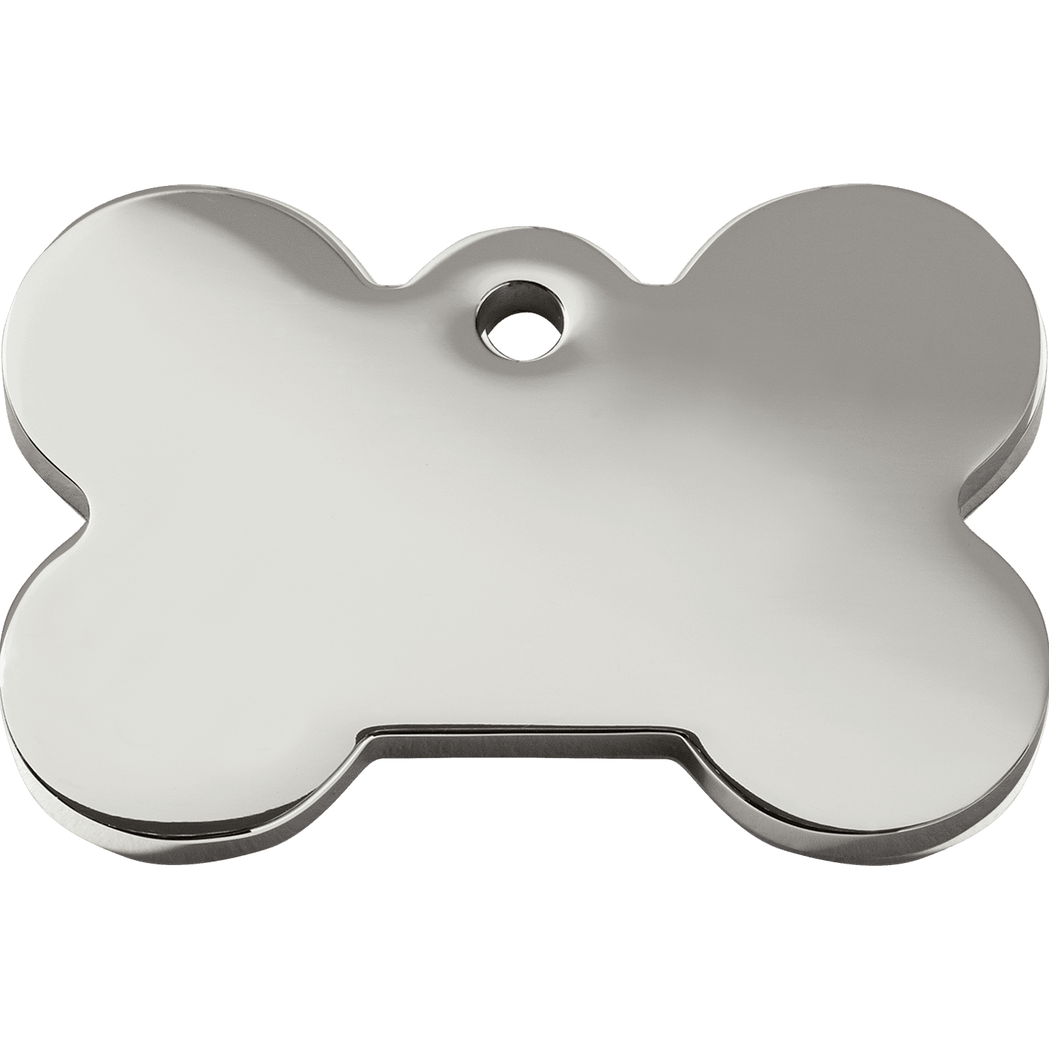 Vue arrière - Médaille personnalisable pour chien Red Dingo Swarovski Os L - Gravure incluse
