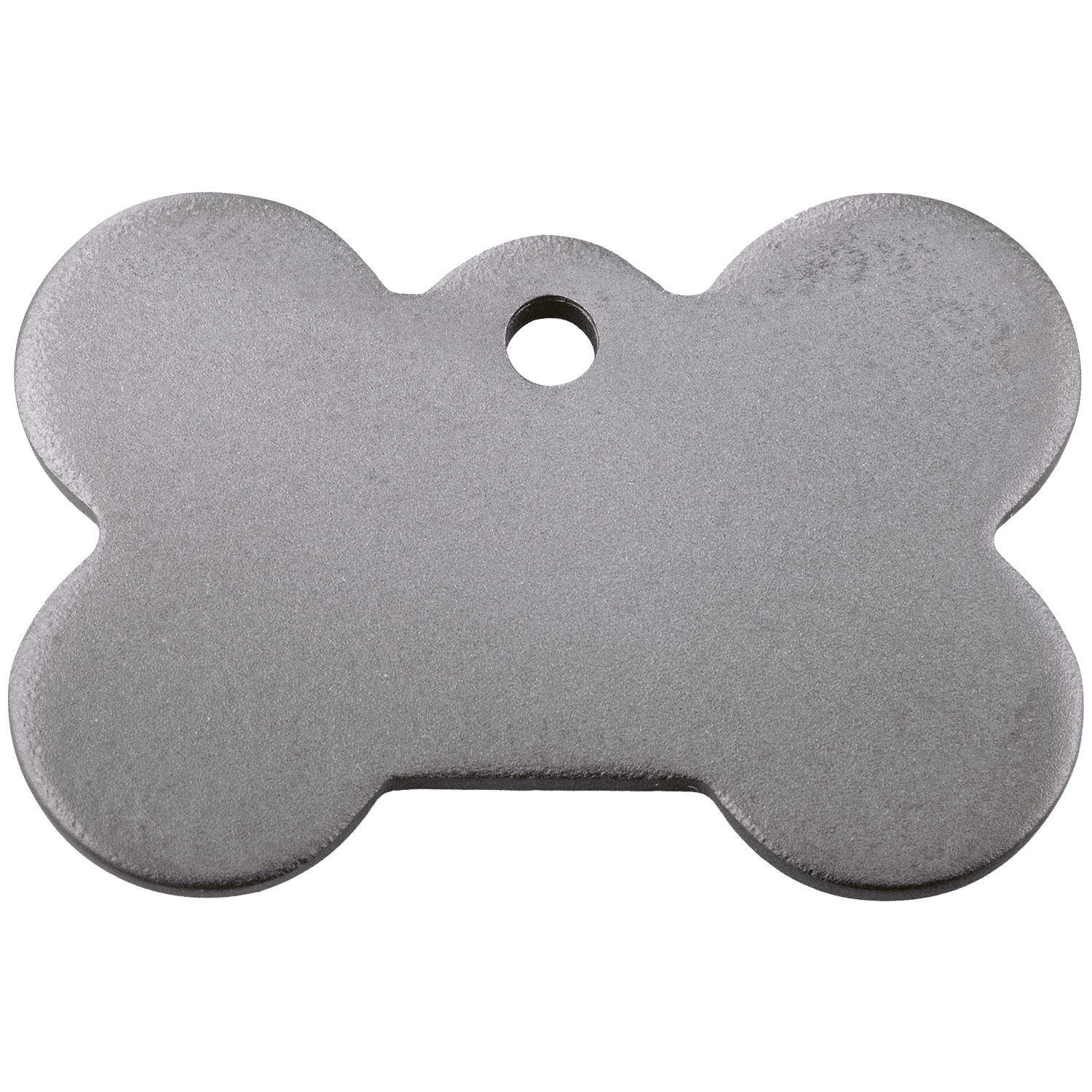 Vue arrière - Médaille personnalisable Red Dingo Titane plat Os S - Gravure incluse
