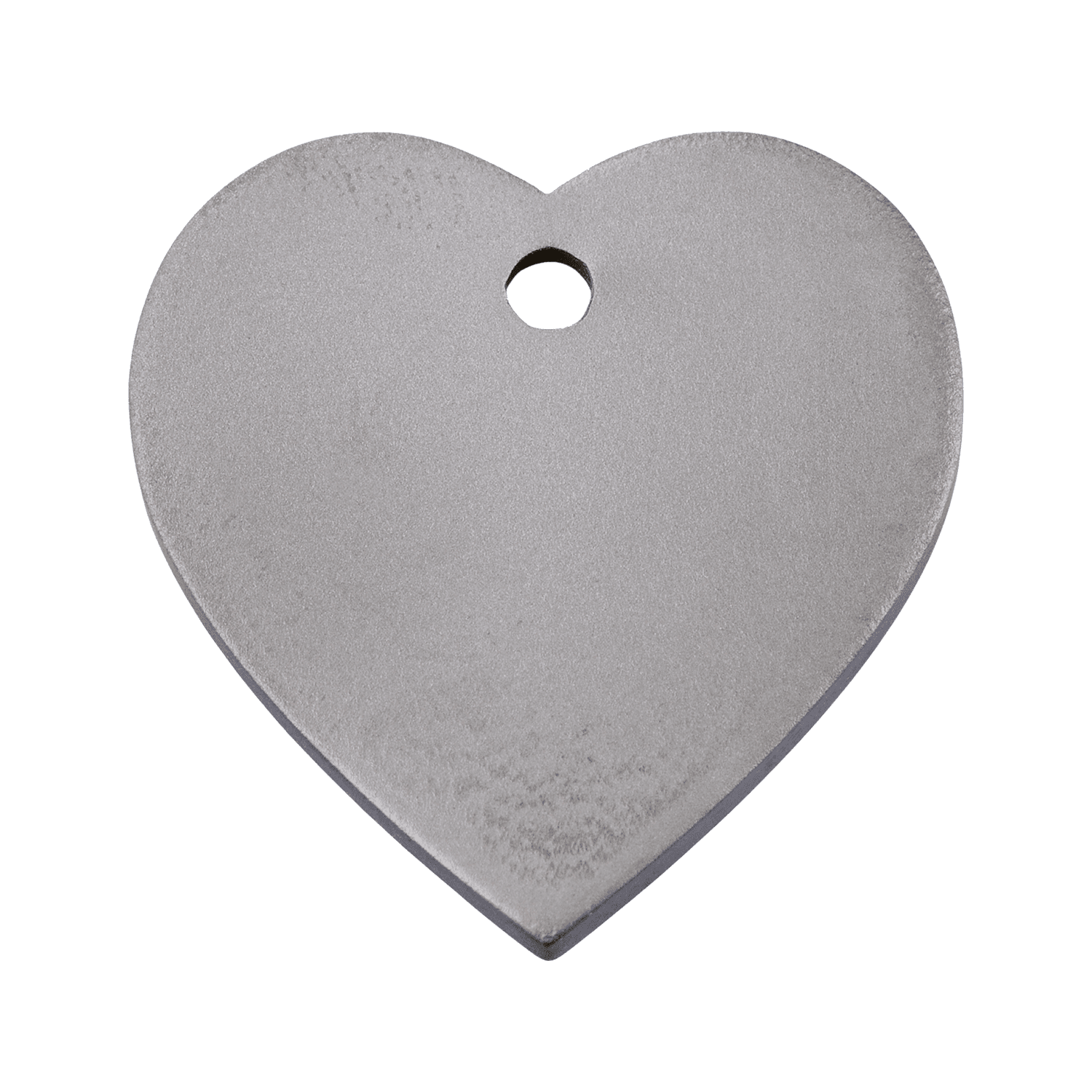 Vue arrière - Médaille personnalisable pour chat Red Dingo Titane plat cœur - Größe S - Référence : 0T-HT-ZZ-SM