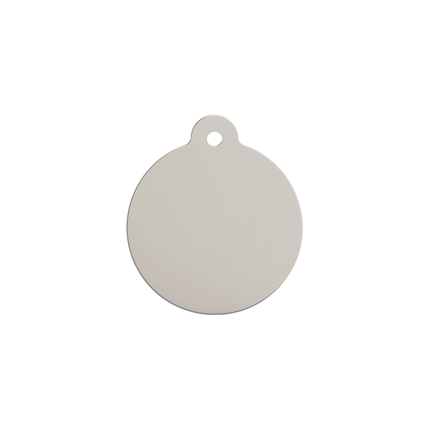 Vue arrière - Médaille personnalisable Red Dingo Émail pailleté Aqua 20.00mm pour chien/chat