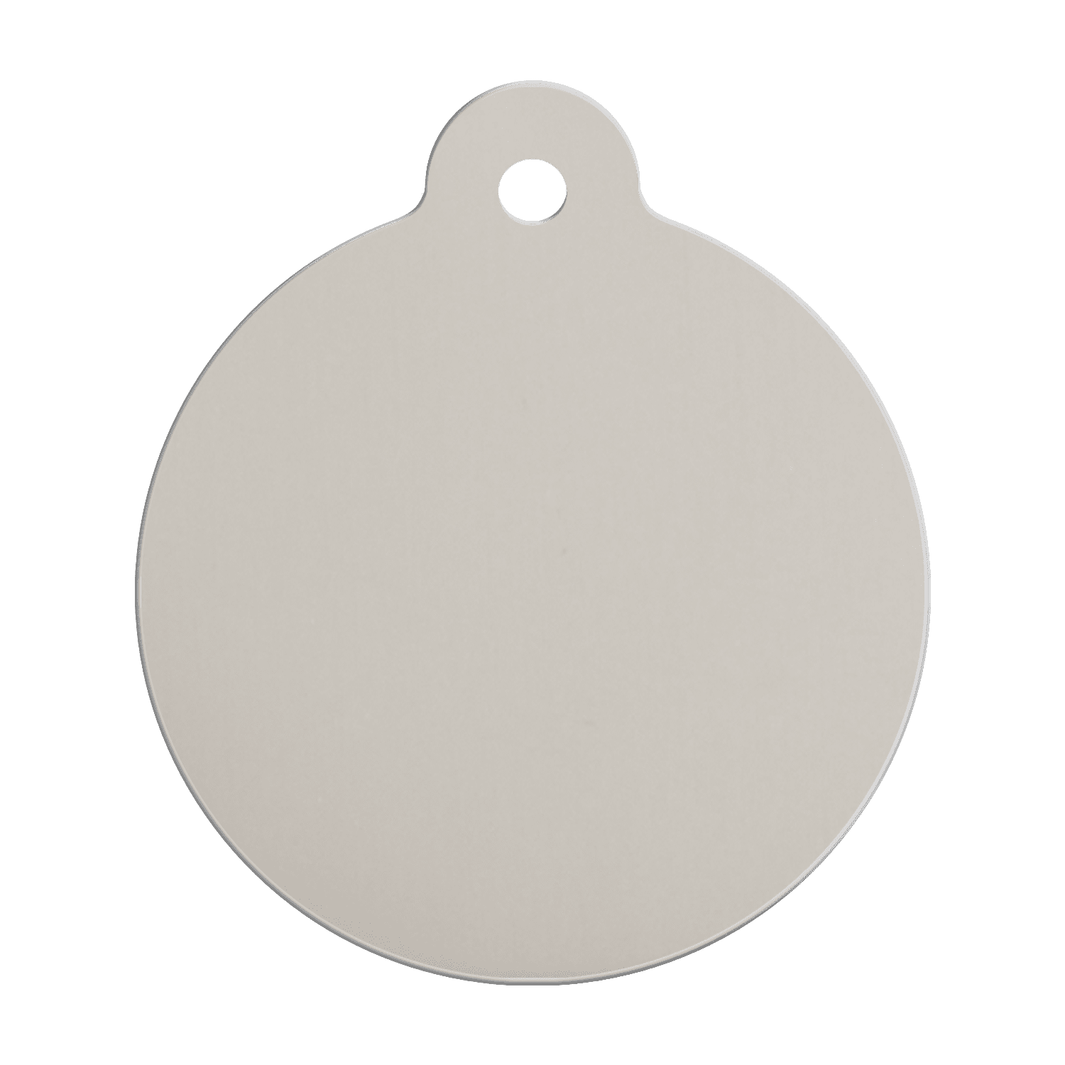 Vue arrière - Médaille personnalisée pour chien Red Dingo Émail pailleté cœur rouge 38mm