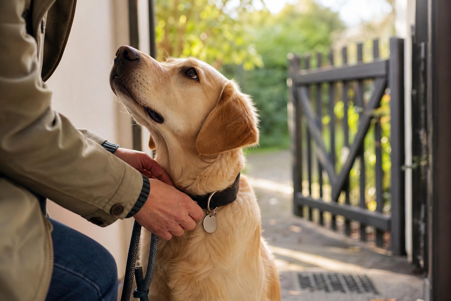 Chien et chat avec médaille d’identification pour illustrer L’Importance des Médailles d’Identification pour Animaux de Compagnie